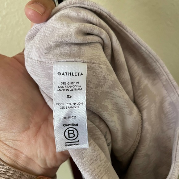 Athleta Elation texture tight frosted floral pink - Picture 6 of 6